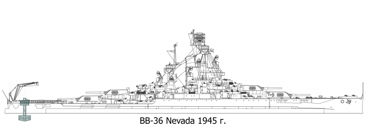 BB-36 Nevada - Линейный корабль ВМФ США