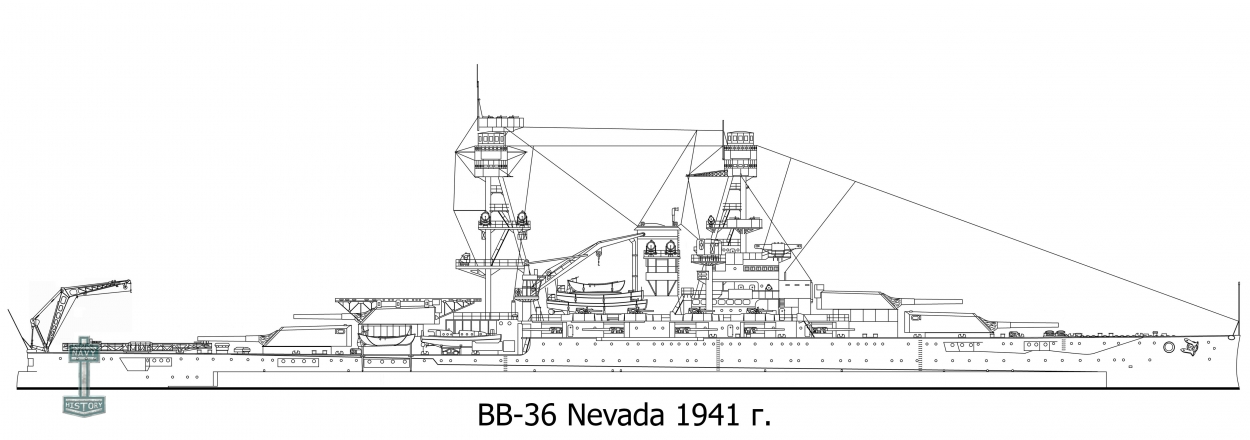BB-36 Nevada - Линейный корабль ВМФ США