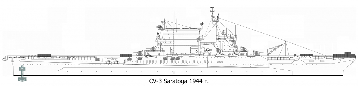 Силуэт CV-3 Saratoga